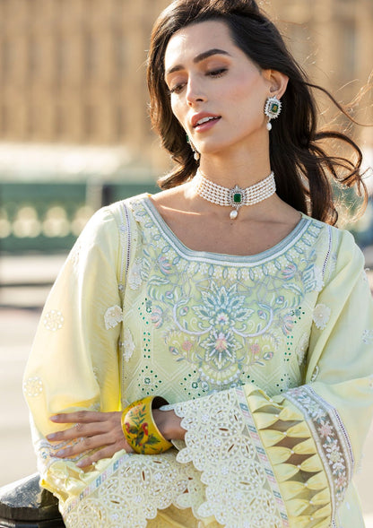 Meem | Luxury Eid Lawn 24 | MD-08 YELLOW - Ladies Clothes 