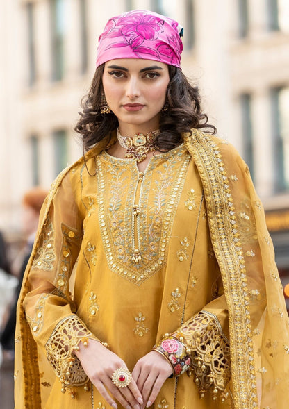 Meem | Luxury Eid Lawn 24 | MD-03 MUSTARD - Ladies Clothes 