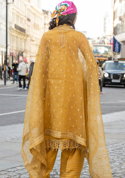 Meem | Luxury Eid Lawn 24 | MD-03 MUSTARD - Ladies Clothes 