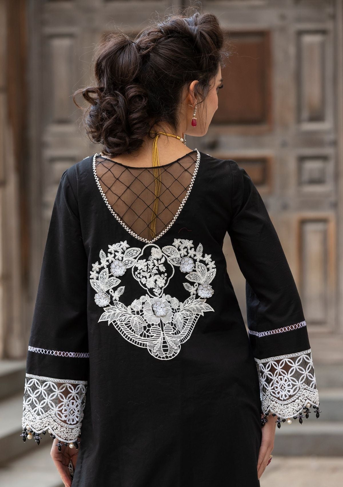 Meem | Luxury Eid Lawn 24 | MD-01 BLACK - Ladies Clothes 