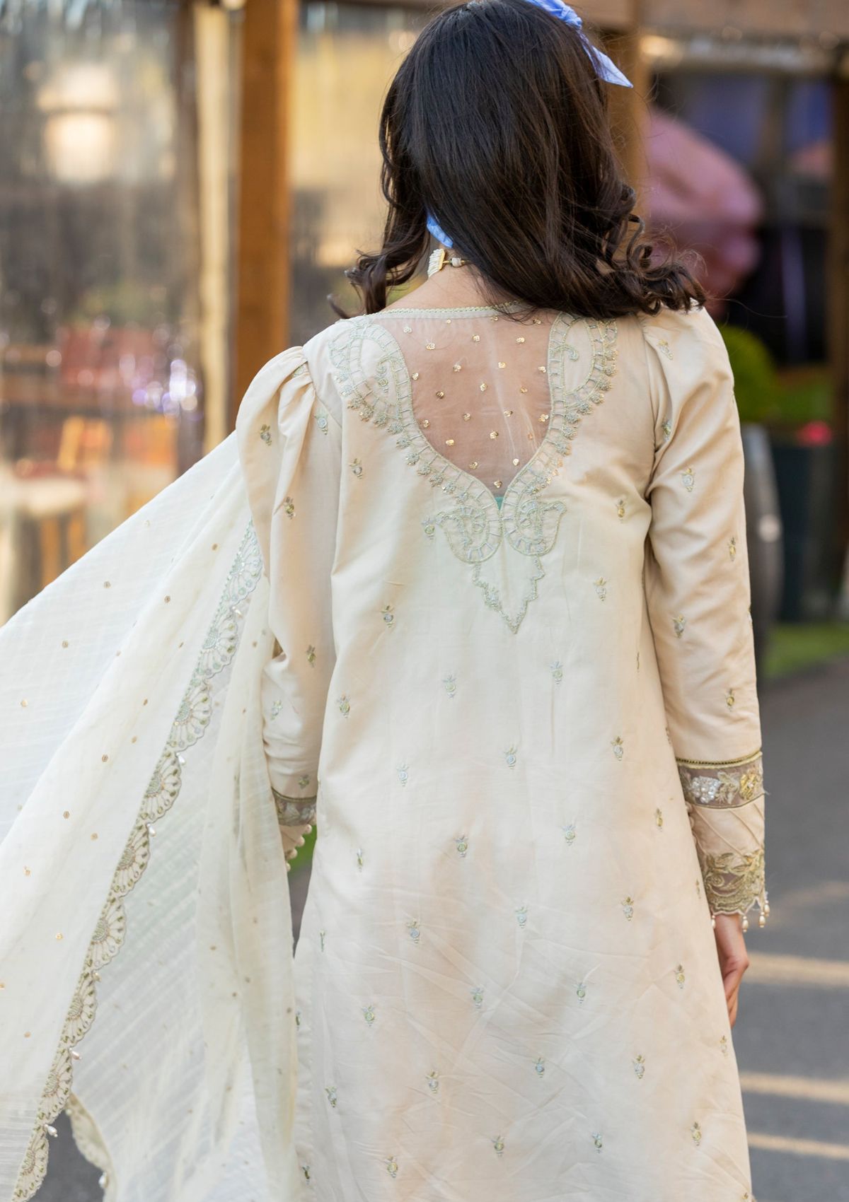 Meem | Luxury Eid Lawn 24 | MD-04 LIGHT SKIN - Ladies Clothes 