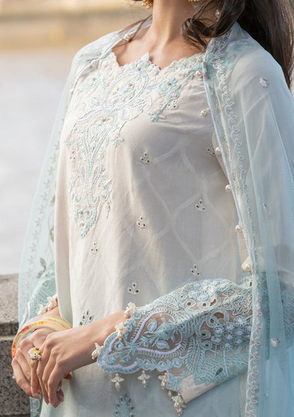 Meem | Luxury Eid Lawn 24 | MD-07 BLUE - Ladies Clothes 