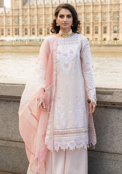 Meem | Luxury Eid Lawn 24 | MD-02 LIGHT PINK - Ladies Clothes 