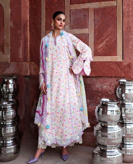 Republic Womenswear | Neoma Summer Prints 26 |Meher - Luxury Dress - available at Maria Faisal in UK and USA.