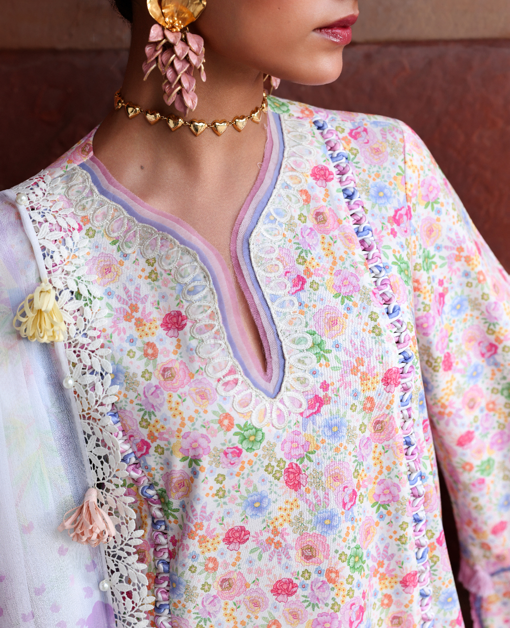 Republic Womenswear | Neoma Summer Prints 26 |Meher - Luxury Dress - available at Maria Faisal in UK and USA.