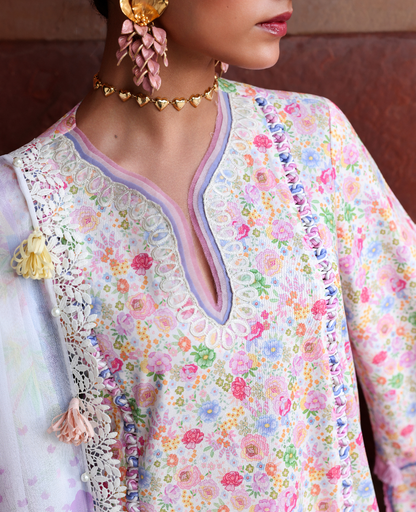 Republic Womenswear | Neoma Summer Prints 26 |Meher - Luxury Dress - available at Maria Faisal in UK and USA.