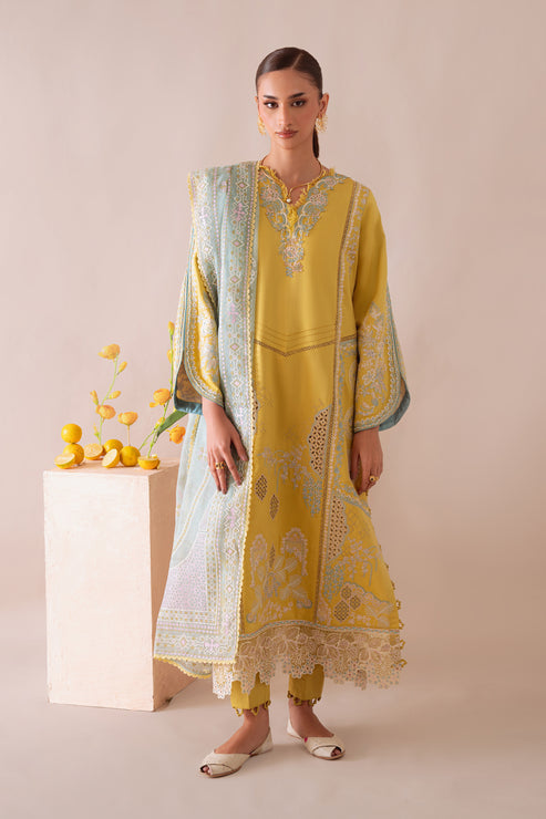Aabyaan | Miraal Signature Embroidered Viscose 25 | MEHRA (AV-02) - Casual Dress - available at Maria Faisal in UK and USA.