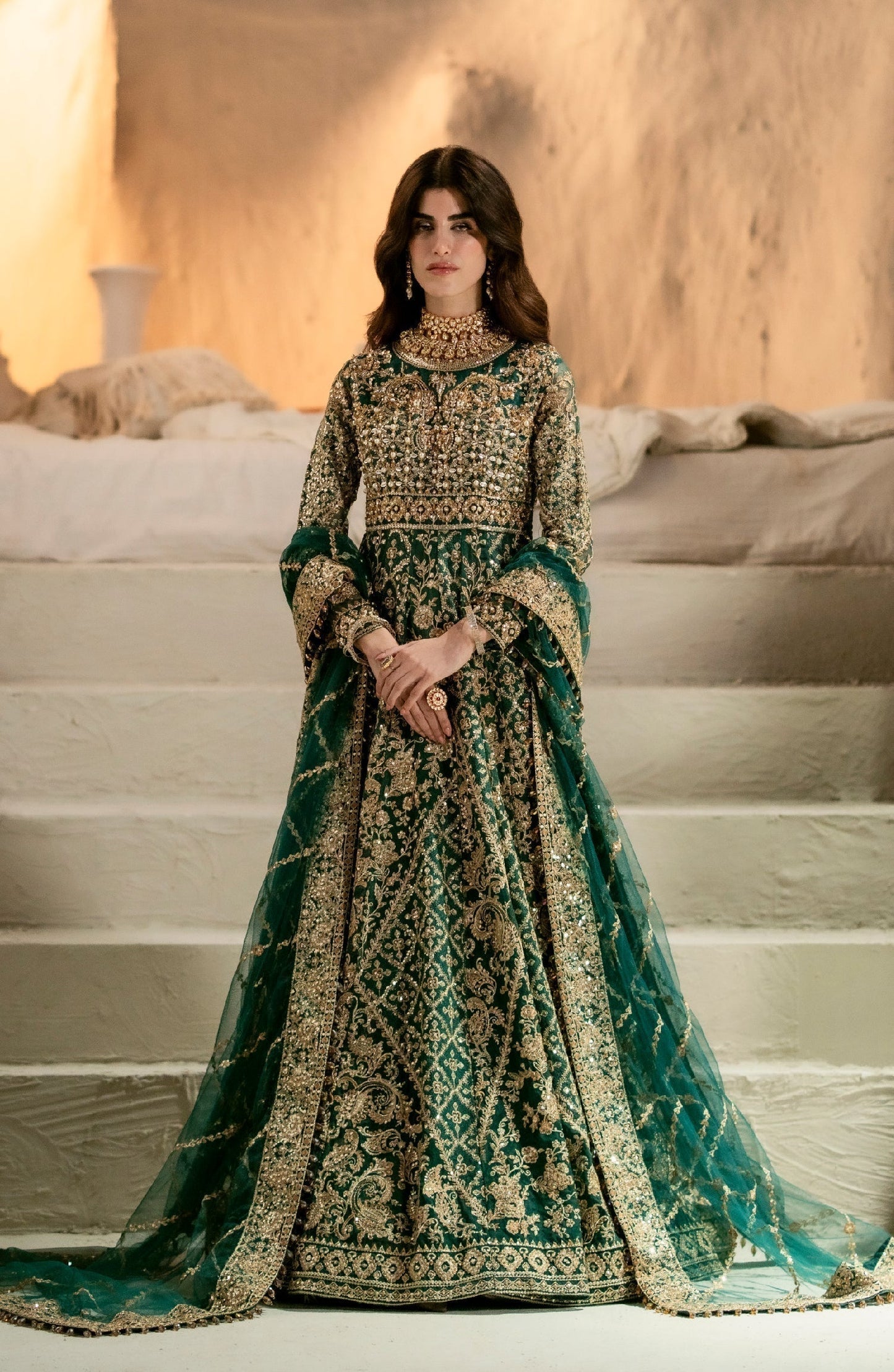 Maryum N Maria | Mehr o Maah Bridals | MW23-536-Anippe - Wedding Dress - Maria Faisal