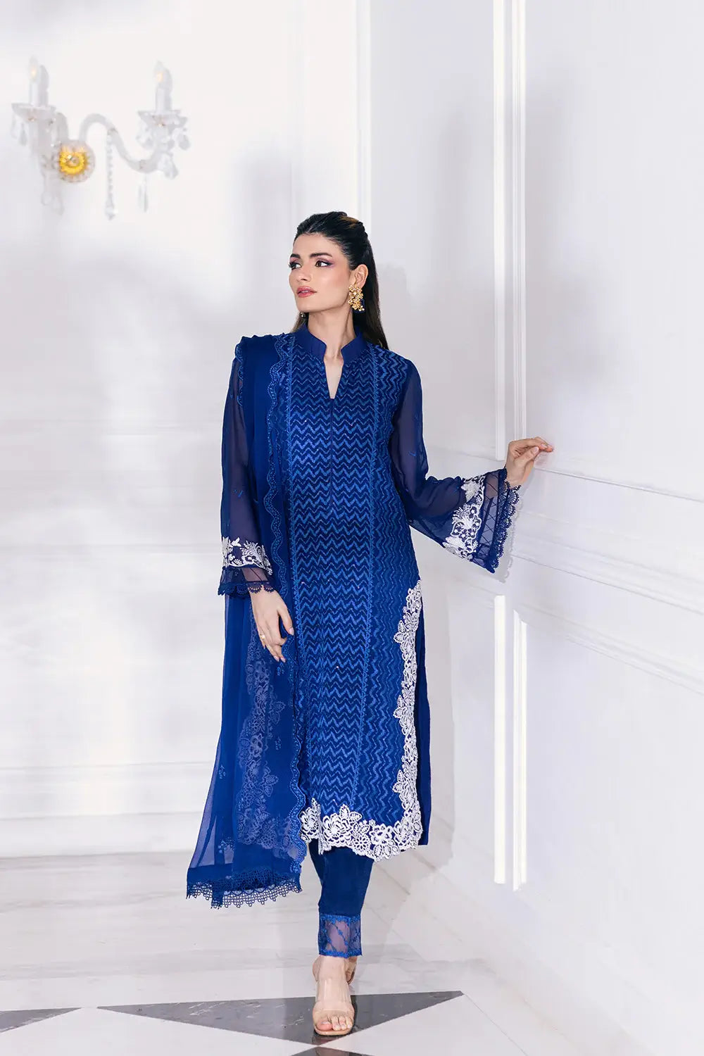 Azure | Embroidered Ensembles 23 | Mellow Breeze