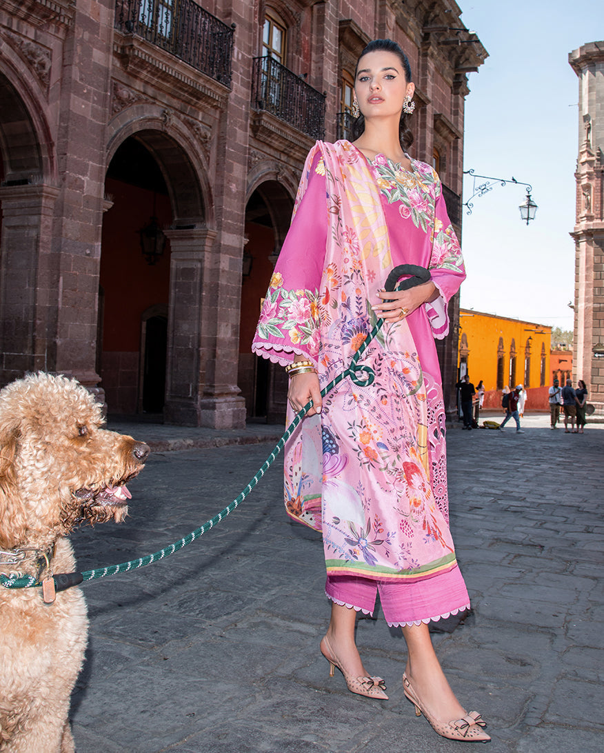Mushq | Odyssey Lawn 26 | Meredith - Luxury Dress - available at Maria Faisal in UK and USA.