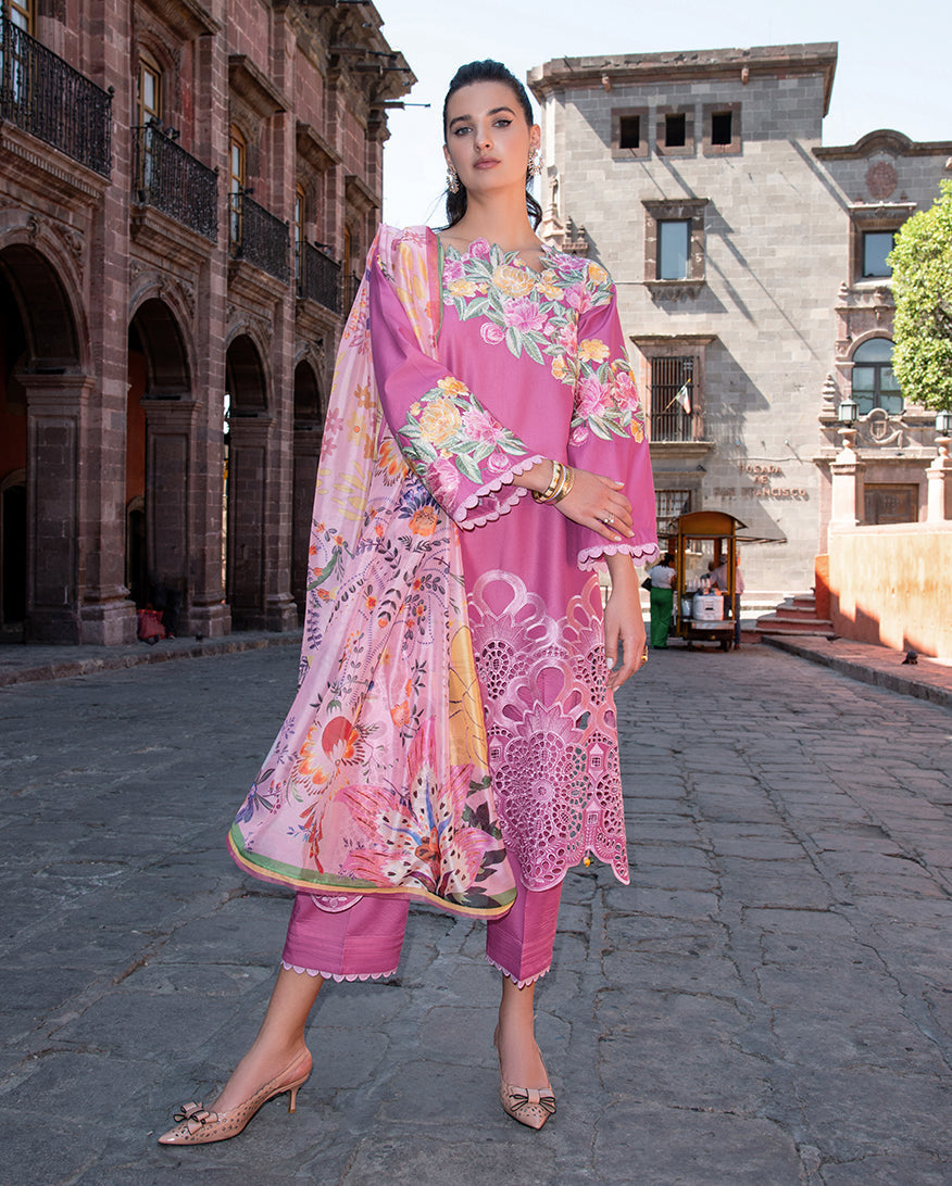Mushq | Odyssey Lawn 26 | Meredith - Luxury Dress - available at Maria Faisal in UK and USA.