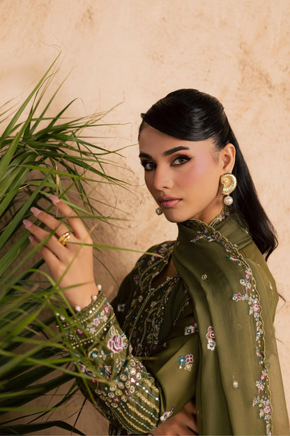 Batik | Festive Eid 26 | Meshal - Luxury Dress - available at Maria Faisal in UK and USA.