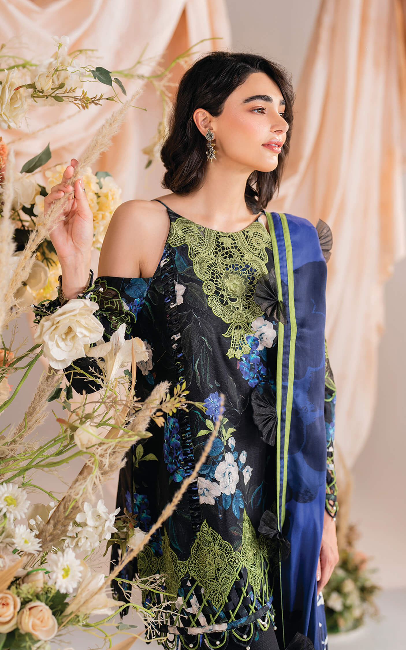 Asifa and Nabeel | Winter Meraki 24 | Midnight-MW-02 - Designer Dress with Intricate embroidery and embellishments. Shop elegent wedding dress at Maria Faisal.