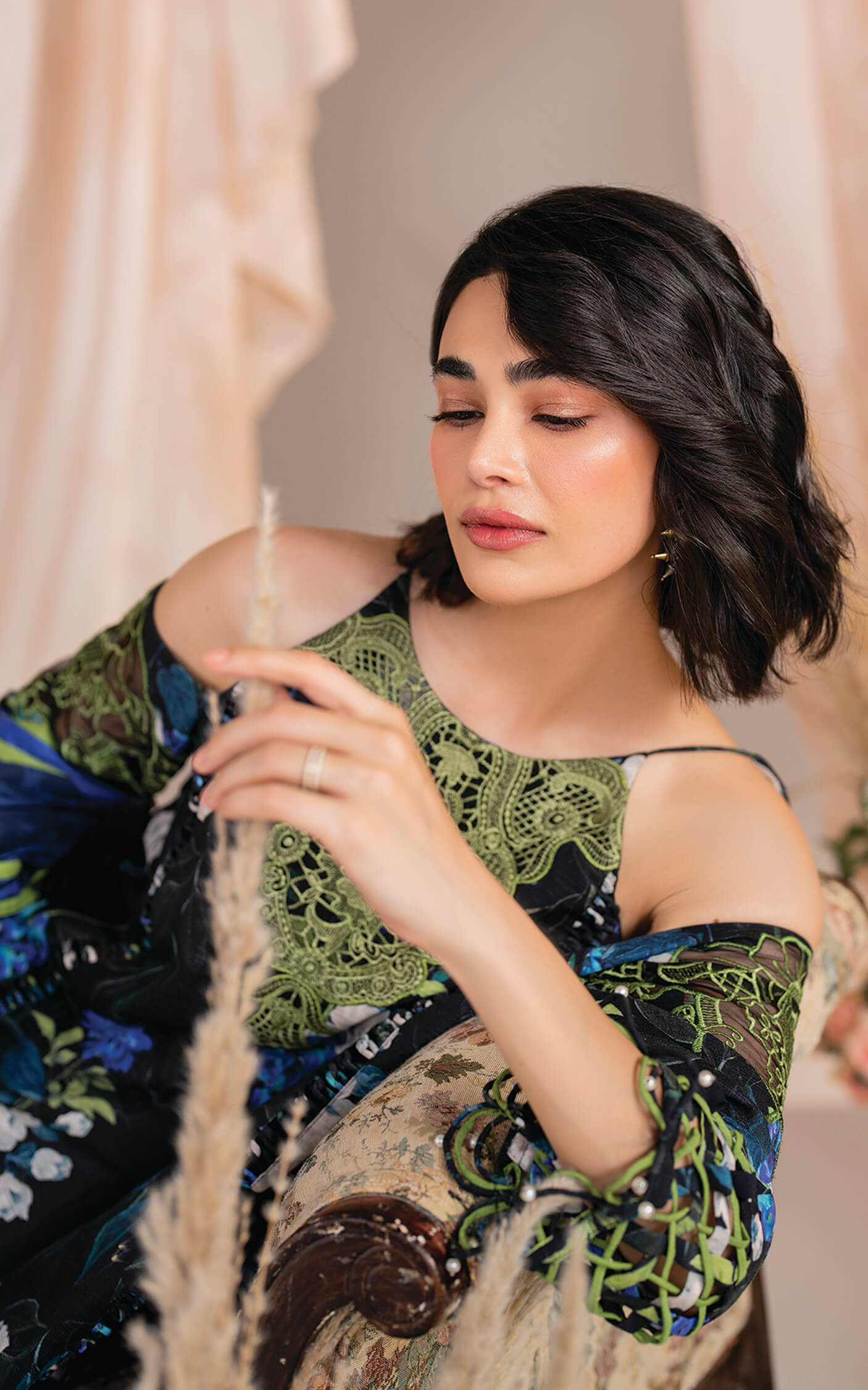 Asifa and Nabeel | Winter Meraki 24 | Midnight-MW-02 - Designer Dress with Intricate embroidery and embellishments. Shop elegent wedding dress at Maria Faisal.