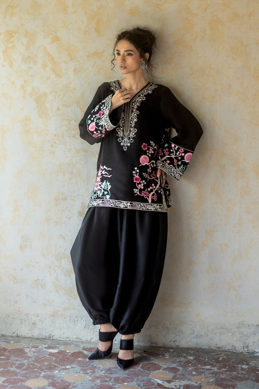 Zainab Chottani | Summer Edition 26 | Midnight Reverie - Formal Dress - available at Maria Faisal in UK and USA.
