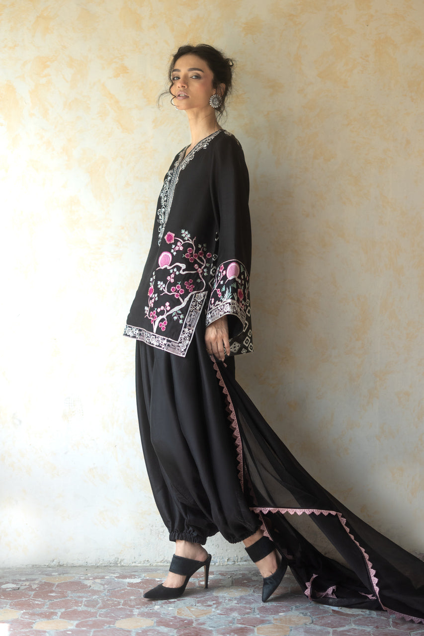 Zainab Chottani | Summer Edition 26 | Midnight Reverie - Formal Dress - available at Maria Faisal in UK and USA.
