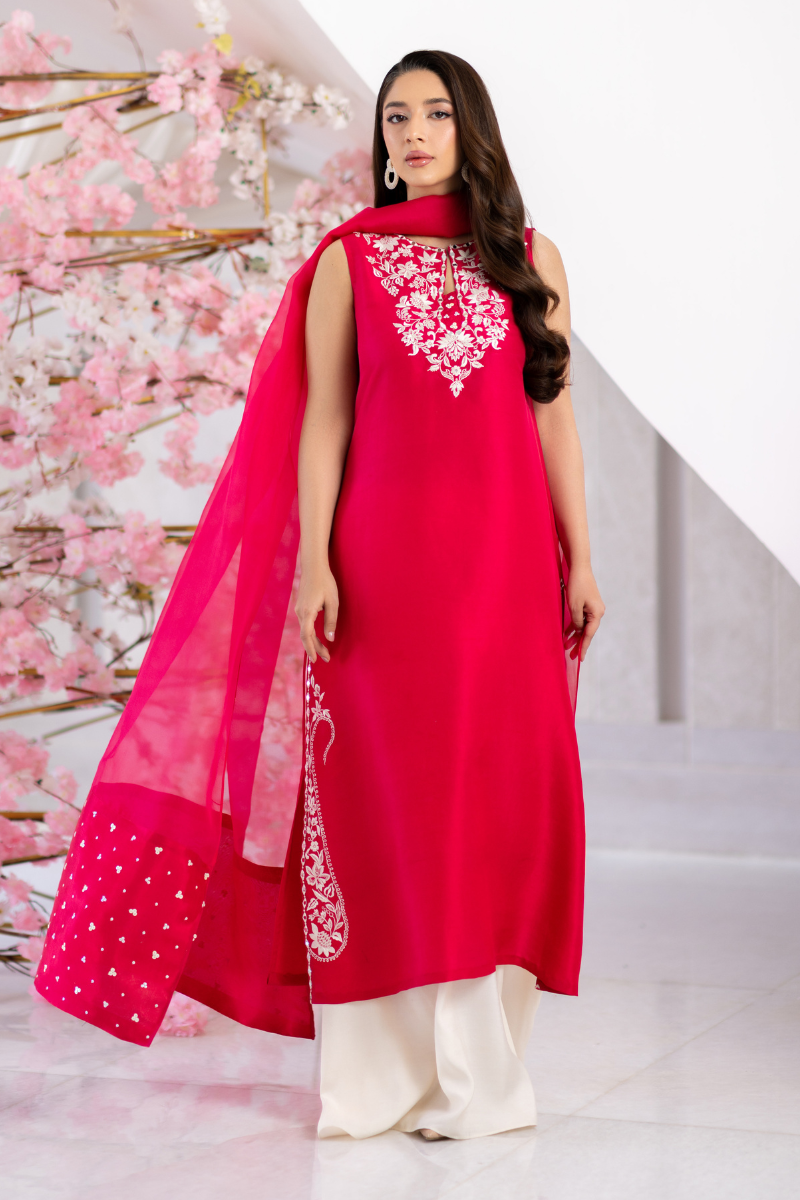 Mina Hasan | Signature Pret | Ayra - Luxury Dress - available at Maria Faisal in UK and USA.