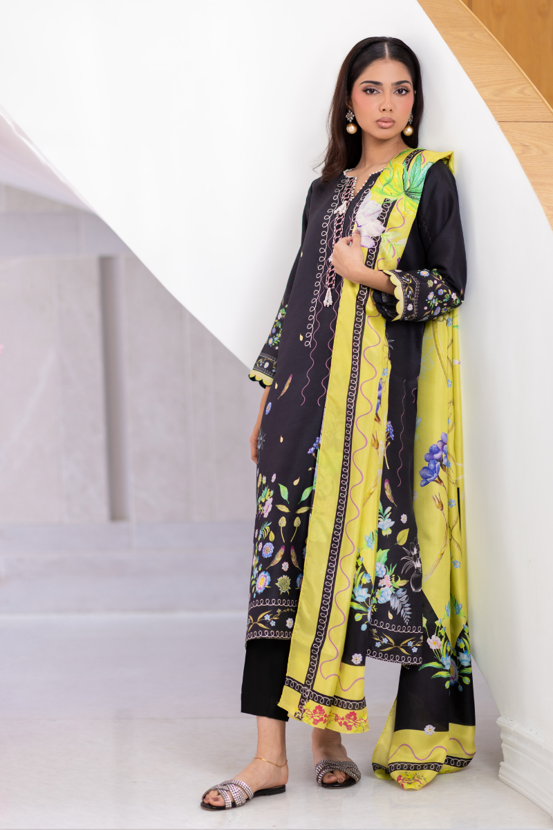 Mina Hasan | Signature Pret | Spring Night - Luxury Dress - available at Maria Faisal in UK and USA.