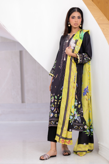Mina Hasan | Signature Pret | Spring Night - Luxury Dress - available at Maria Faisal in UK and USA.