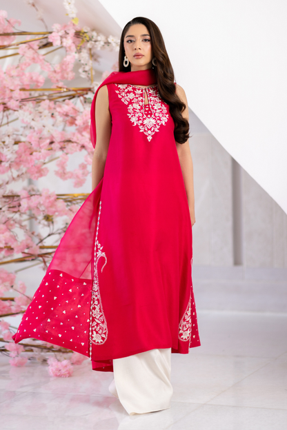 Mina Hasan | Signature Pret | Ayra - Luxury Dress - available at Maria Faisal in UK and USA.