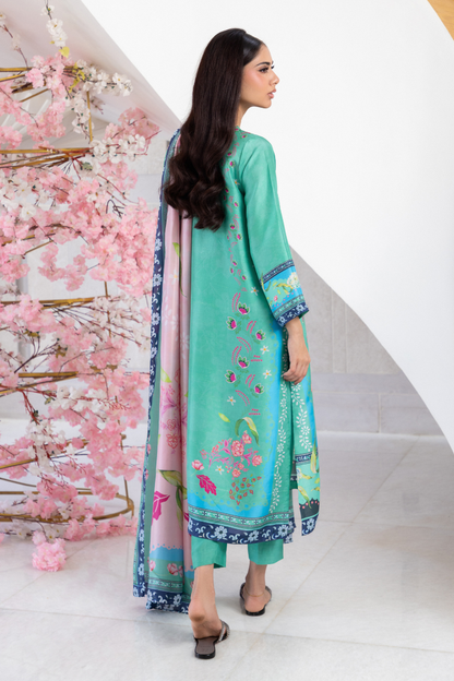 Mina Hasan | Signature Pret | Melon Bubble - Luxury Dress - available at Maria Faisal in UK and USA.