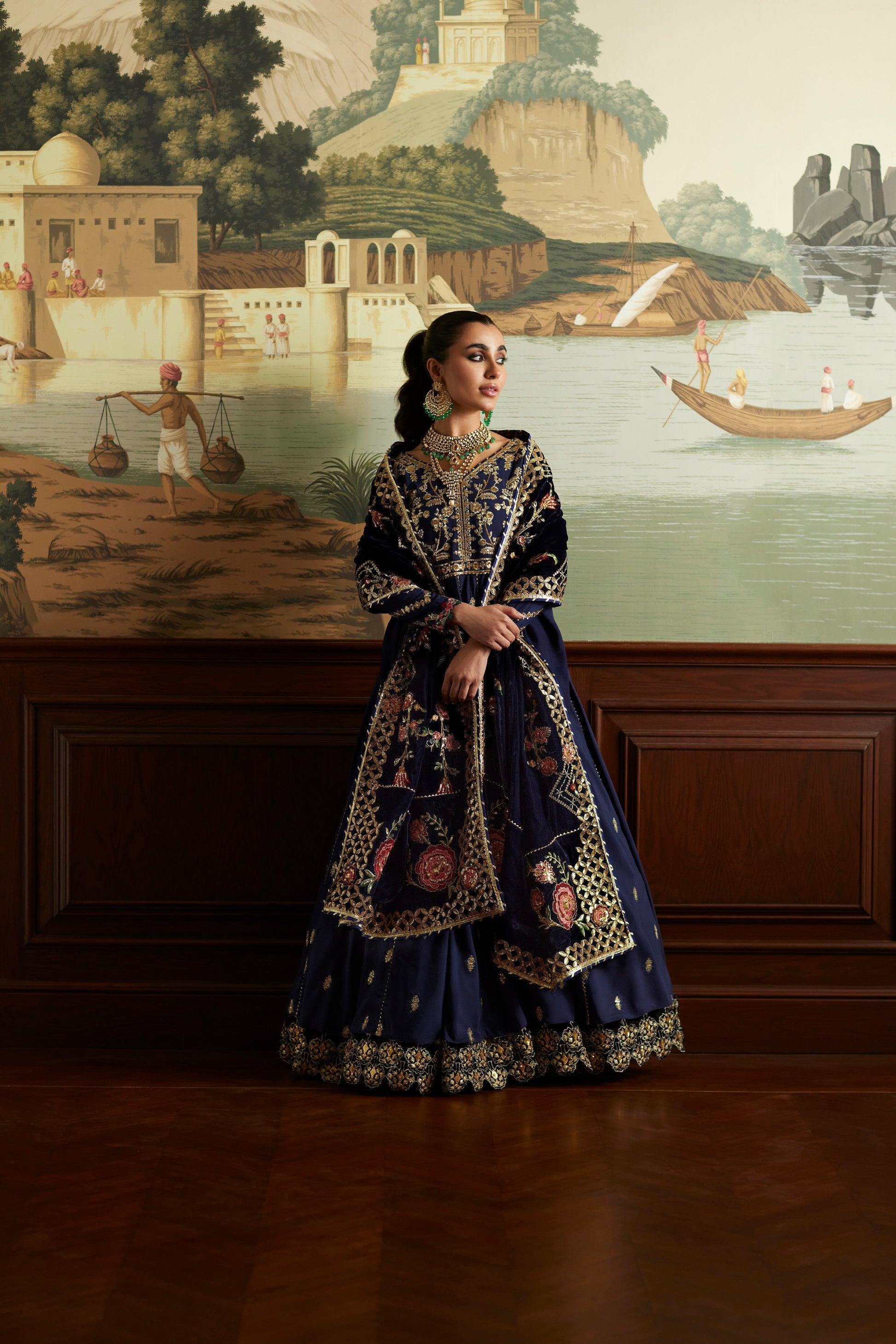 Mina Hassan | Velvet Luxe |  Raniya - Ladies Clothes - Maria Faisal