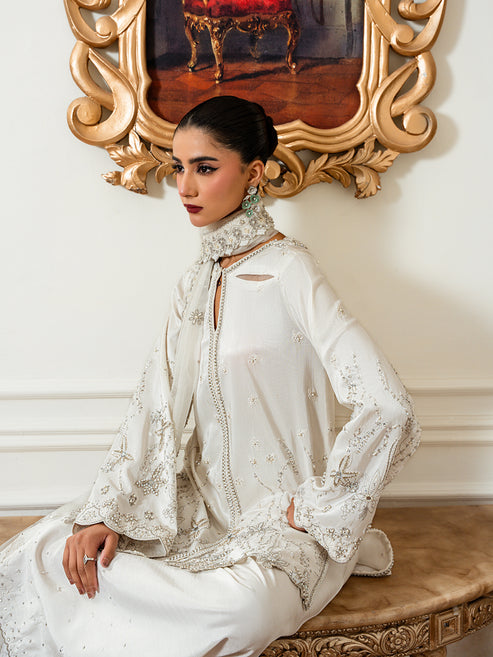 Epoque | Elysia Luxury Pret | Mira - Luxury Dress - available at Maria Faisal in UK and USA.