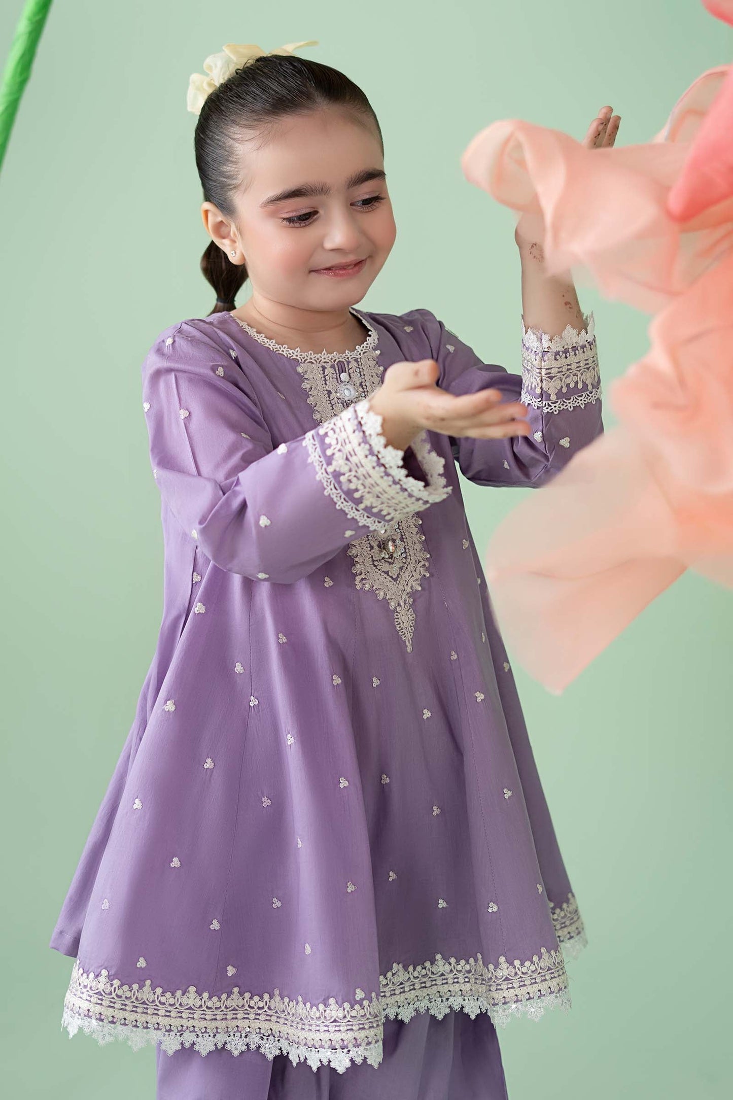 3 Piece Embroidered Lawn Suit - Kids Clothes - available at Maria Faisal in UK and USA