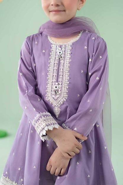 3 Piece Embroidered Lawn Suit - Kids Clothes - available at Maria Faisal in UK and USA