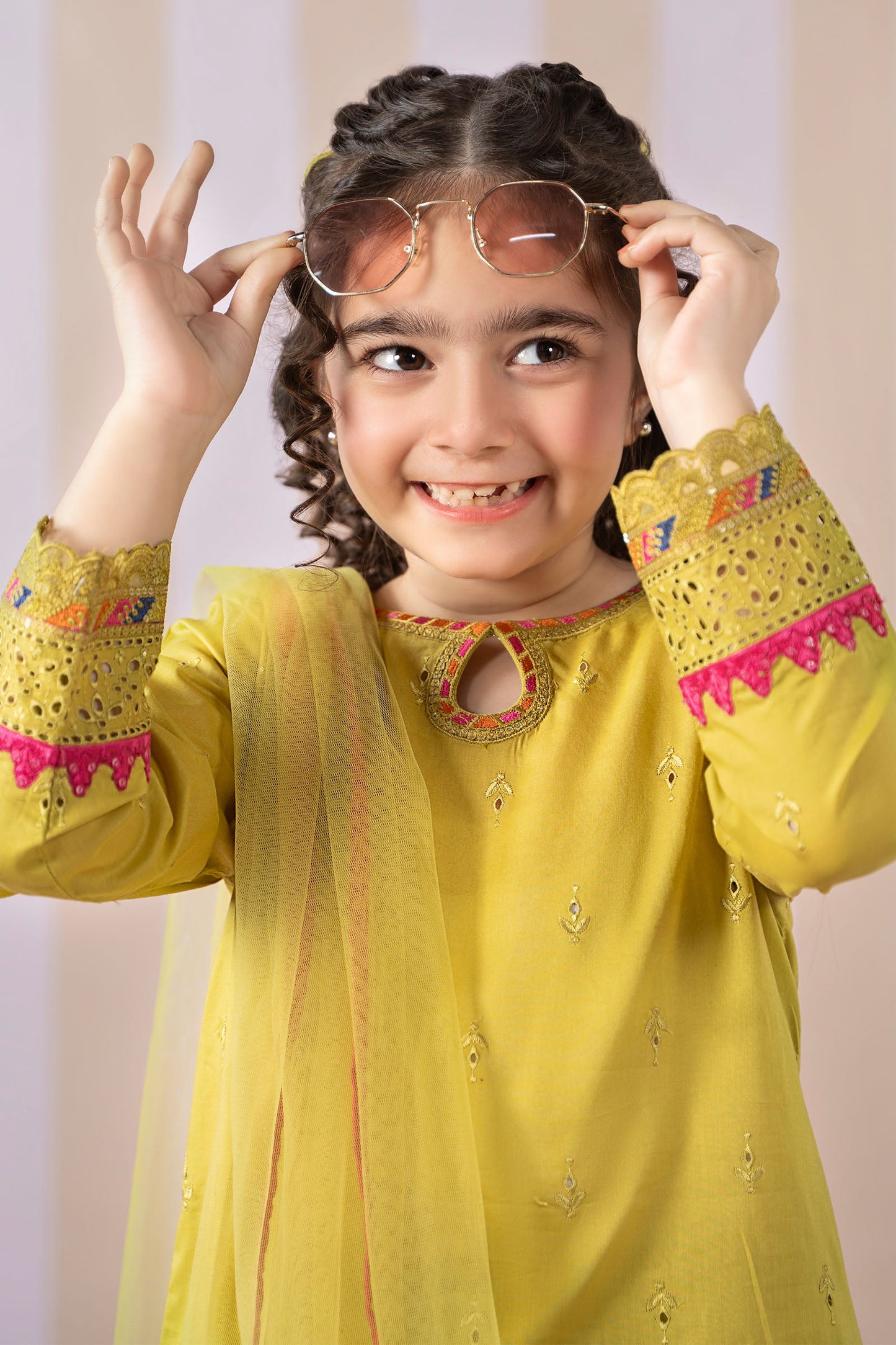 3 Piece Embroidered Lawn Suit - Kids Clothes - available at Maria Faisal in UK and USA