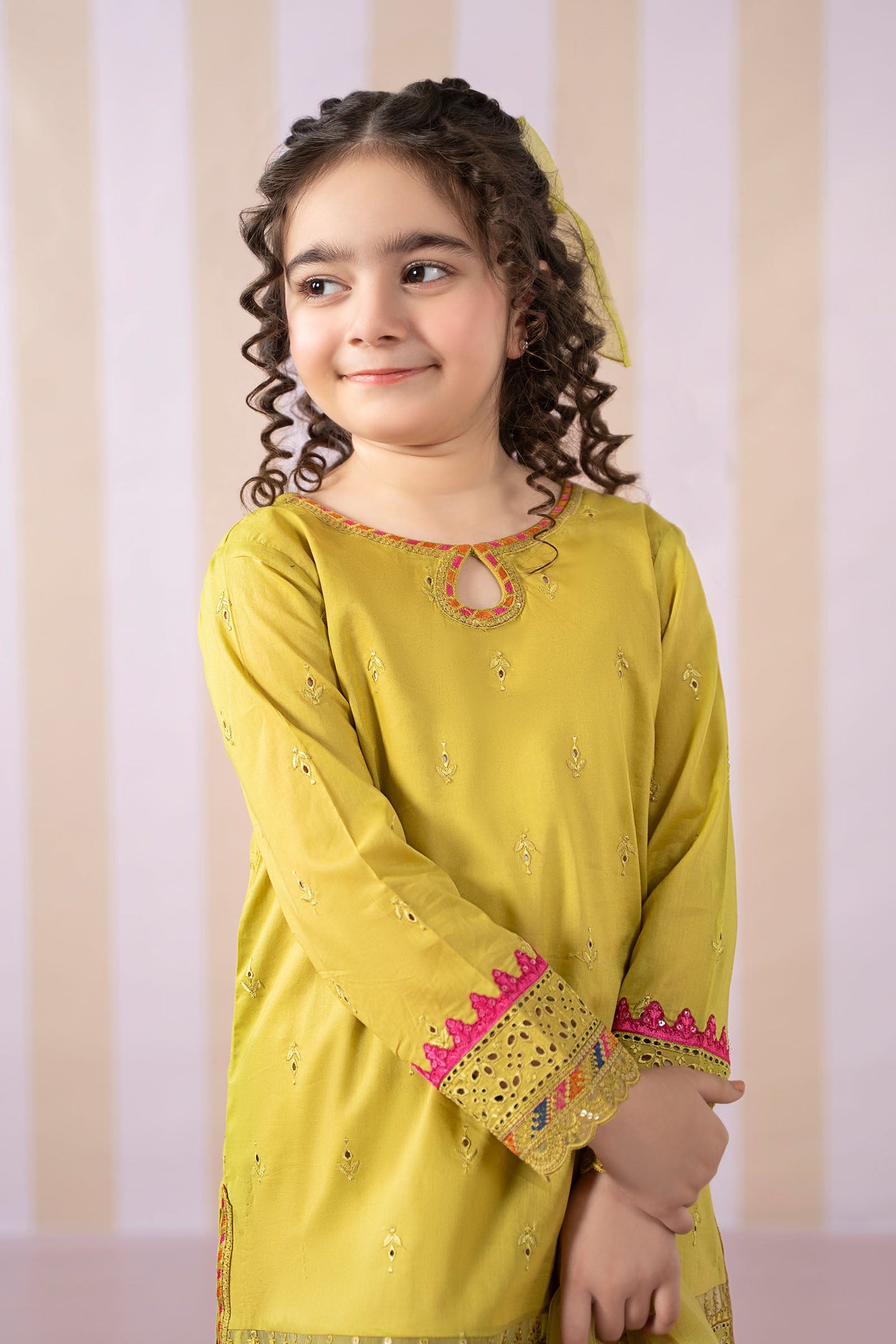 3 Piece Embroidered Lawn Suit - Kids Clothes - available at Maria Faisal in UK and USA