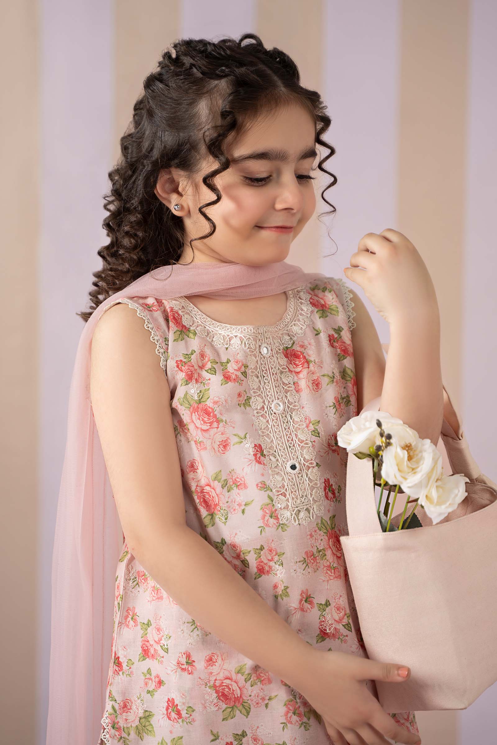 3 Piece Printed Lawn Suit - Kids Clothes - available at Maria Faisal in UK and USA