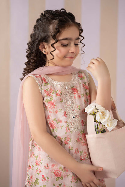 3 Piece Printed Lawn Suit - Kids Clothes - available at Maria Faisal in UK and USA