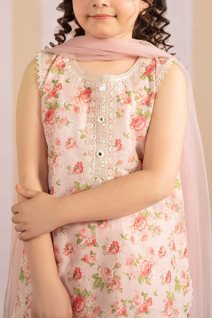 3 Piece Printed Lawn Suit - Kids Clothes - available at Maria Faisal in UK and USA