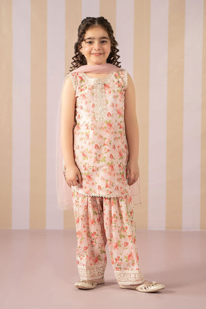 3 Piece Printed Lawn Suit - Kids Clothes - available at Maria Faisal in UK and USA