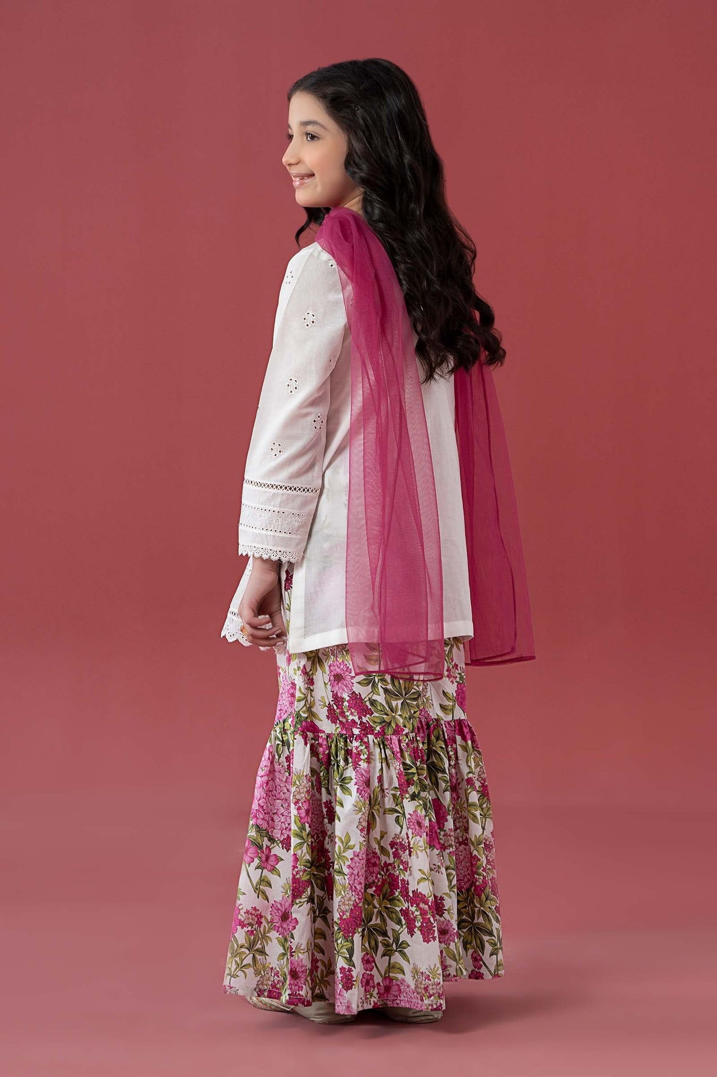 3 Piece Embroidered Lawn Suit - Kids Clothes - available at Maria Faisal in UK and USA