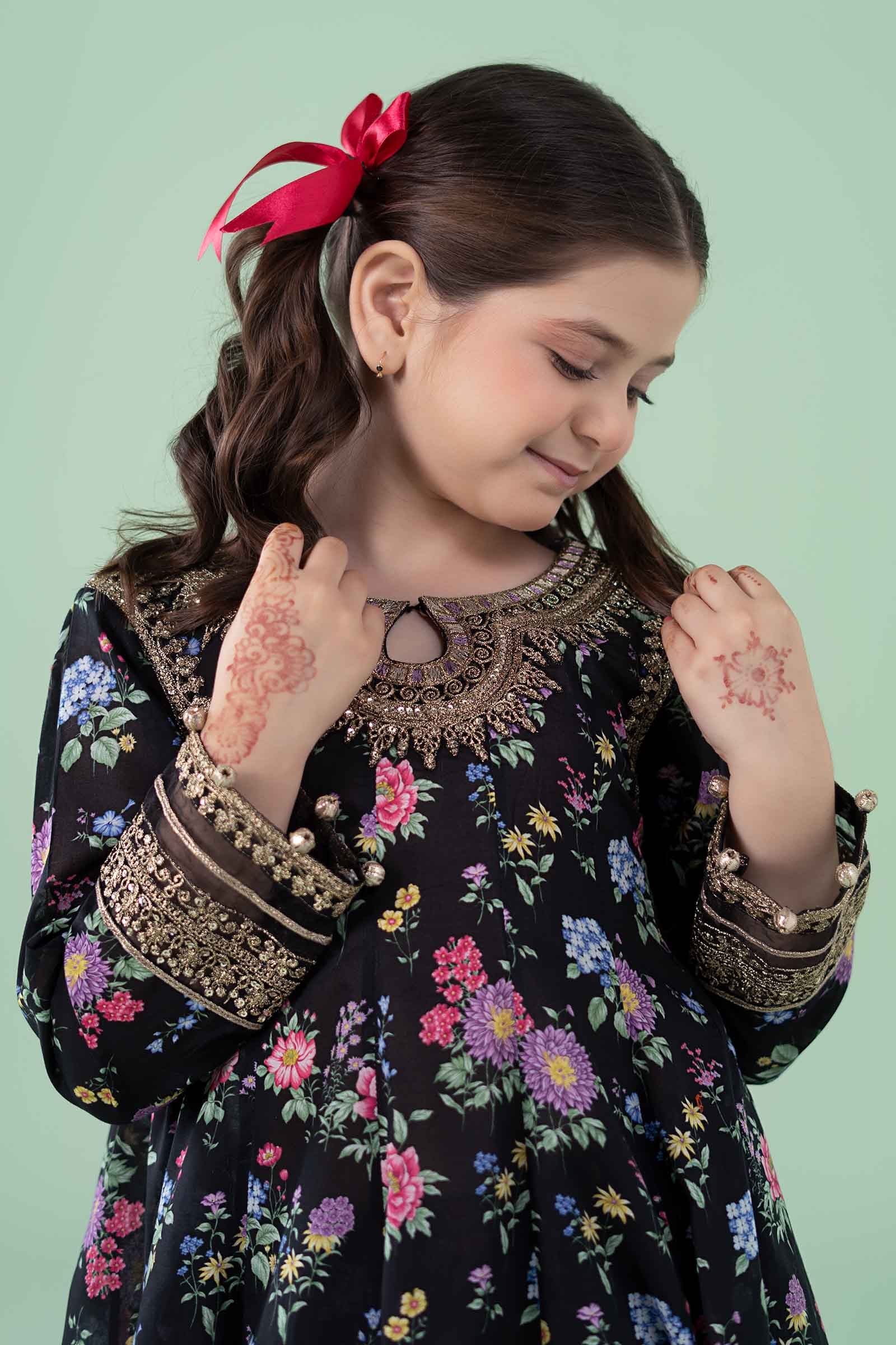 3 Piece Embroidered Lawn Suit - Kids Clothes - available at Maria Faisal in UK and USA