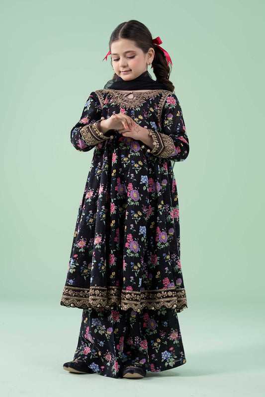 3 Piece Embroidered Lawn Suit - Kids Clothes - available at Maria Faisal in UK and USA
