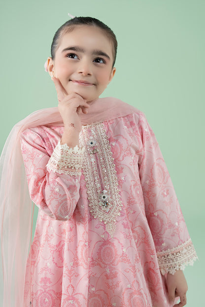 3 Piece Embroidered Lawn Suit - Kids Clothes - available at Maria Faisal in UK and USA