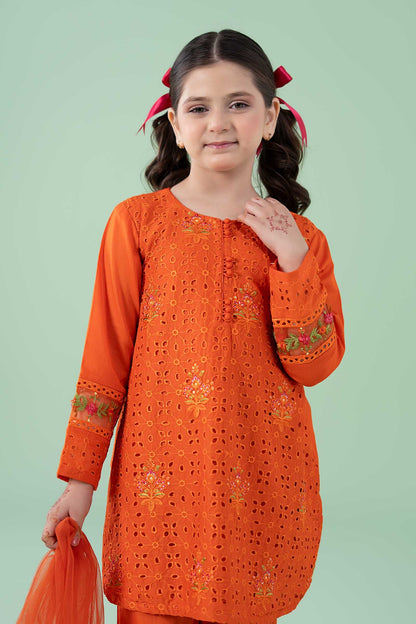 3 Piece Embroidered Lawn Suit - Kids Clothes - available at Maria Faisal in UK and USA