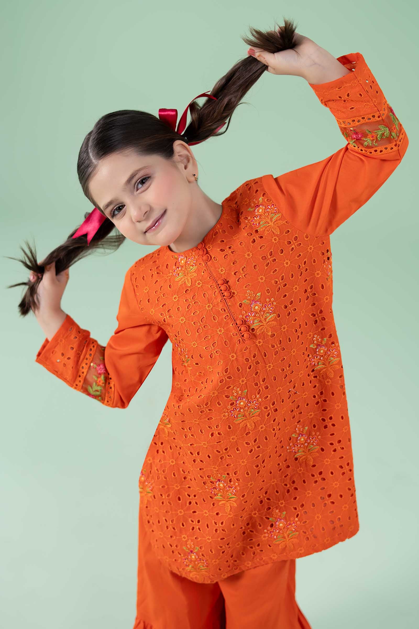 3 Piece Embroidered Lawn Suit - Kids Clothes - available at Maria Faisal in UK and USA
