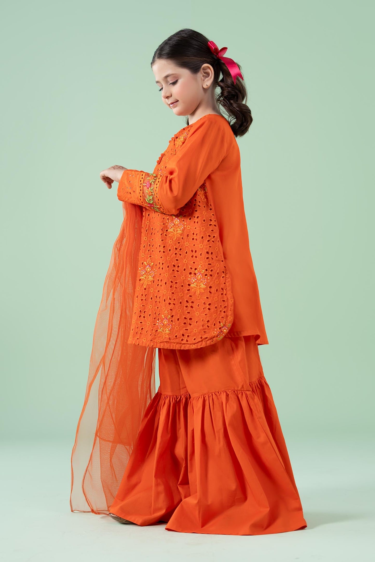 3 Piece Embroidered Lawn Suit - Kids Clothes - available at Maria Faisal in UK and USA