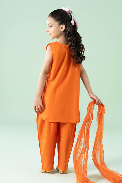 3 Piece Embroidered Lawn Suit - Kids Clothes - available at Maria Faisal in UK and USA