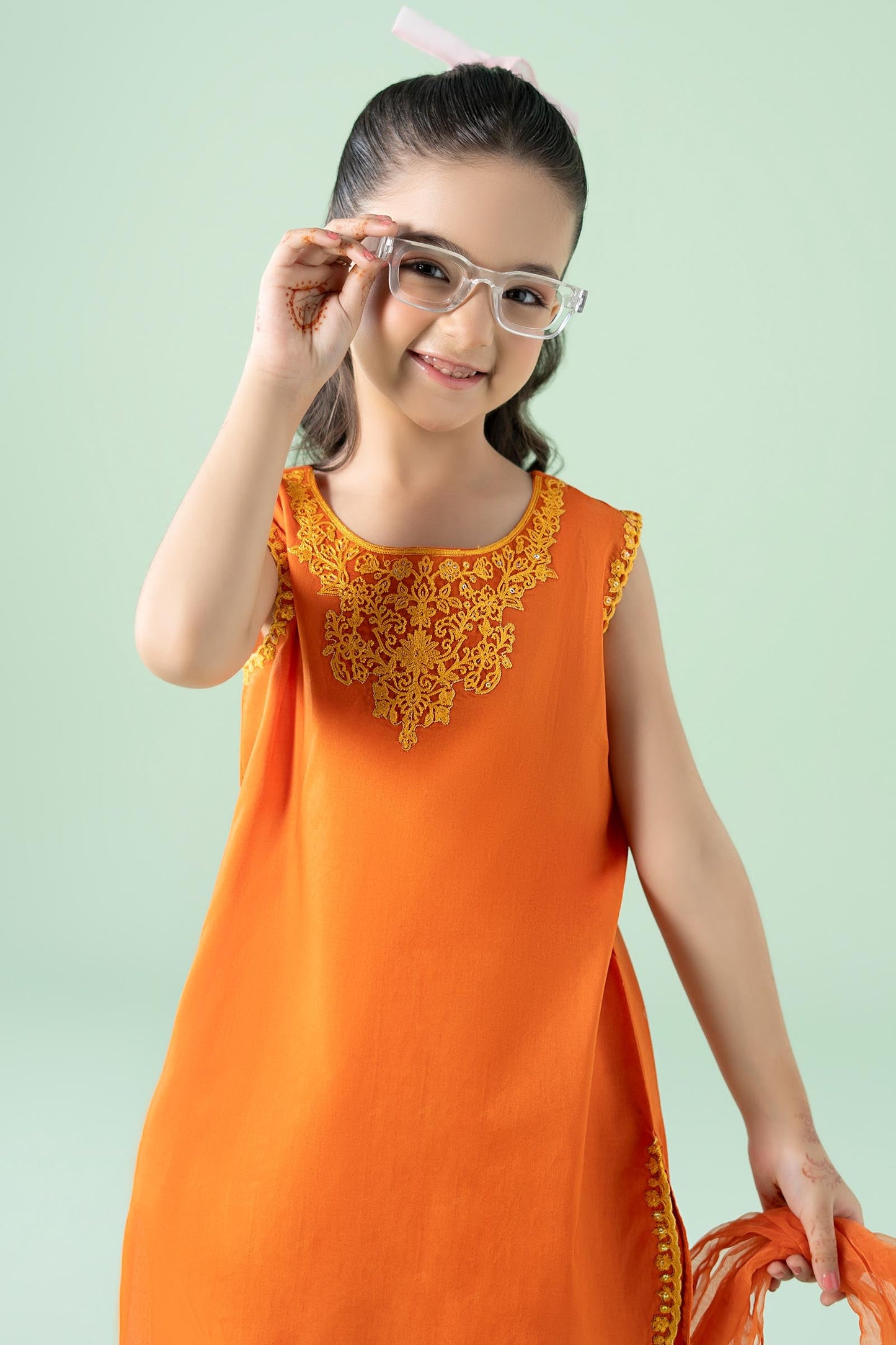 3 Piece Embroidered Lawn Suit - Kids Clothes - available at Maria Faisal in UK and USA
