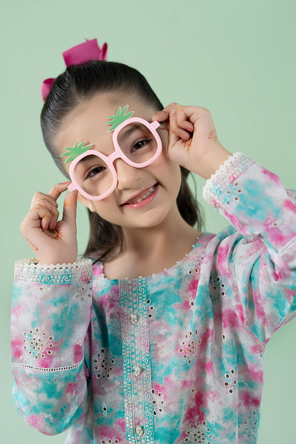 3 Piece Embroidered Lawn Suit - Kids Clothes - available at Maria Faisal in UK and USA
