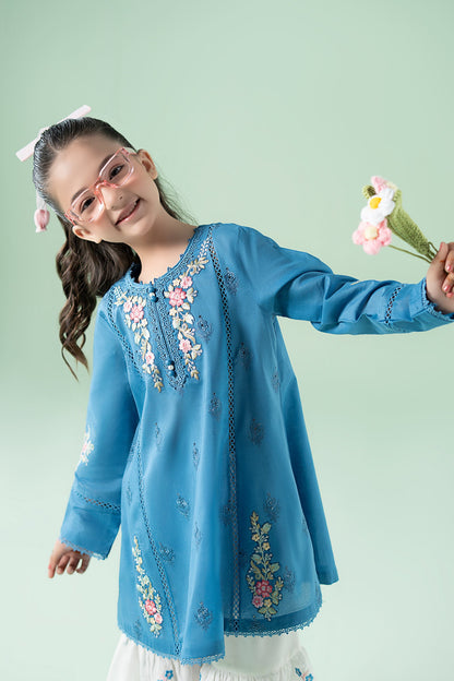 3 Piece Embroidered Lawn Suit - Kids Clothes - available at Maria Faisal in UK and USA
