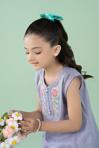 3 Piece Embroidered Lawn Suit - Kids Clothes - available at Maria Faisal in UK and USA