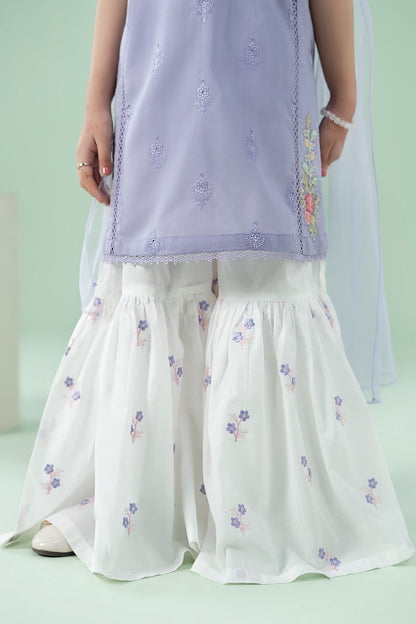 3 Piece Embroidered Lawn Suit - Kids Clothes - available at Maria Faisal in UK and USA