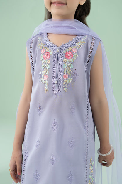 3 Piece Embroidered Lawn Suit - Kids Clothes - available at Maria Faisal in UK and USA