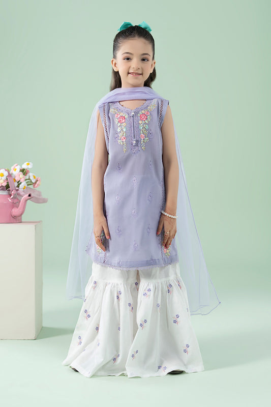 3 Piece Embroidered Lawn Suit - Kids Clothes - available at Maria Faisal in UK and USA